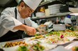© Shooting Star Std - Professional Photography of Chef Catering Events, highlighting the chef's preparation of gourmet meals for special occasions, Generative AI