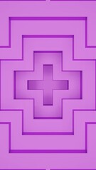 Wall Mural - moving geometric 3d pattern in center. design. repeating 3d pattern in center with a geometric shape