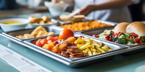 Delicious Food Spread on a Serving Tray