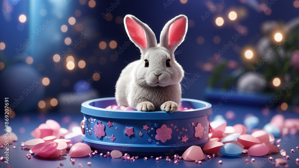Multicolour Rabits colorful rabit pics Stock Illustration | Adobe Stock