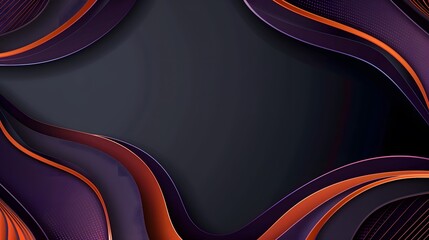 Wall Mural - purple and orange purple wave background 