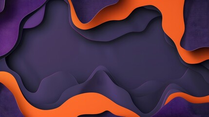 Wall Mural - purple and orange purple wave background 