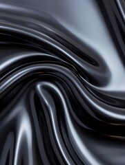 Wall Mural - Flowing abstract metallic background