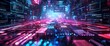 © Cuong - Futuristic Holographic Interface With Bright Colors , Wallpapers HD, Background