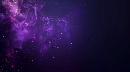 Wall Mural - realistic 3d modern illustration of black abstract background with magic dust particle, fog, and gli