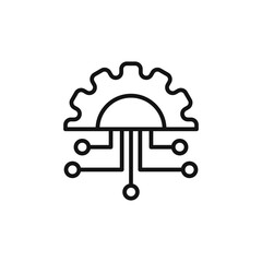 technology icon logo sign vector outline