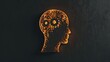 © AIsofeel - A glowing silhouette of a human head with cogs inside, symbolizing thought, processing, and intellect.