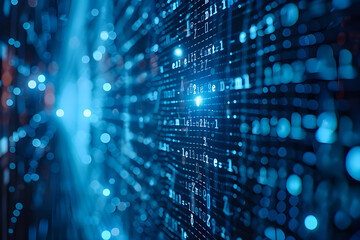 Digital background suitable for various technological operations like neural networks, AI, data encryption, and scientific research.