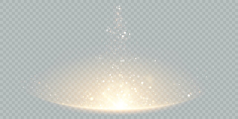 Poster - Christmas background. Magical shining gold dust. Small shiny dust particles fall slightly. Stunning shimmer effect. Vector illustrator.