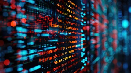Abstract Digital Code Background