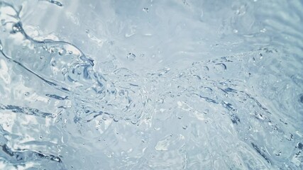 Wall Mural - super slow motion shot of pure water followed by camera splashing into surface at 1000fps.