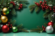 © White_Us - AI generated Christmas theme picture, holly jolly merry Christmas happy new year concept