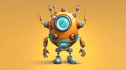 Wall Mural - Educational Robot Illustration