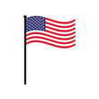 © AdityasStd - United States of America flag. Flat vector