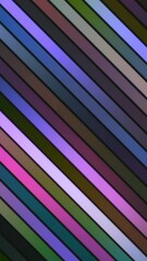Wall Mural - colorful diagonal stripes shimmer on black background. motion. bright multicolored lines shimmer bea