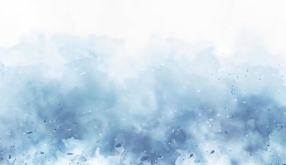Abstract blue white watercolor gradient background with blurred edges, pastel colors, template empty space , grainy noise grungy texture color gradient