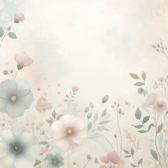 Wall Mural - A gentle seamless background in pastel tones with light effects, soft textures, and delicate geometric patterns