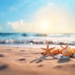 Poster - Summer beach sea outdoors.