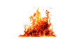 © yLemon - Fire flame cutout. Realistic fire flame on transparent background