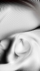 Wall Mural - liquid structure moves in waves from points. design. abstract 3d structure with wavy vibrations. 3d 