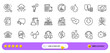 © blankstock - Wholesale goods, Ab testing and Antistatic line icons for web app. Pack of Chemistry lab, Download arrow, Info pictogram icons. Bitcoin project, 48 hours, Waterproof signs. Search bar. Vector