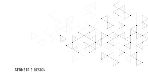 Wall Mural - abstract vector background with a geometric pattern of triangle shapes. graphic design element