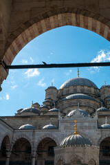 Wall Mural - Istanbul European Side Eminonu New Mosque Spice Bazaar Shopping Center Heart of the City Tourist Historical Peninsula Old Unique Buildings