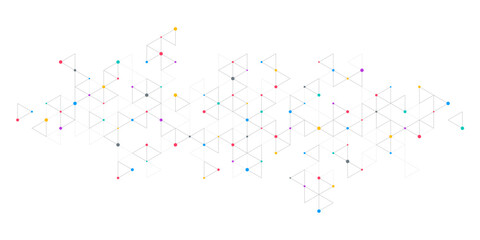 Wall Mural - abstract vector background with a geometric pattern of triangle shapes. graphic design element