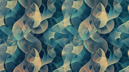 Wall Mural - Abstract Patterns seamless, geometric design with a subtle gradient in the background