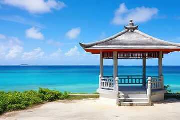 Poster - Okinawa architecture building outdoors.