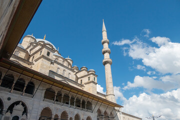 Wall Mural - Istanbul European Side Eminonu New Mosque Spice Bazaar Shopping Center Heart of the City Tourist Historical Peninsula Old Unique Buildings