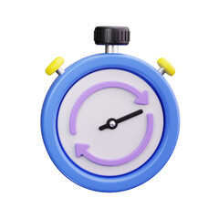 stopwatch 3d render icon