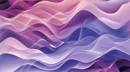 Wall Mural - abstract waves of shapes seamless, geometric design with a subtle gradient in the background