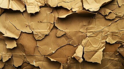 Wall Mural - Old crumpled paper background