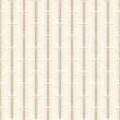 © i_fleurs - Art deco gold line nan shape seamless pattern, luxury repeat nouveau background with Gatsby design, vector illustration.