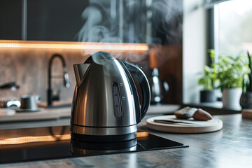 electric kettle in the kitchen