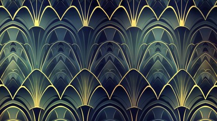 art deco seamless, geometric design with a subtle gradient in the background 