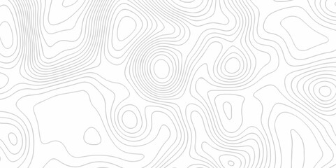 Wall Mural - Abstract lines background Contour maps Vector illustration. Geographic grid map Abstract wave paper curved reliefs background. Relief contour of terrain. Topographic map pattern.	