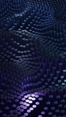 Wall Mural - abstract loopable animation with slowly flowing waves of particles. design. sci-fi and nanotechnolog