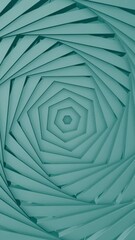Wall Mural - hypnotic turning colorful spiral, seamless loop. design. spinning hexagonal objects creating effect 