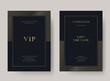 © ersp - Luxury vintage golden vector invitation card template