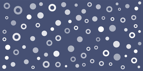 Wall Mural - abstract blue and white spots, round shapes texture, background design, pattern in editable vector f
