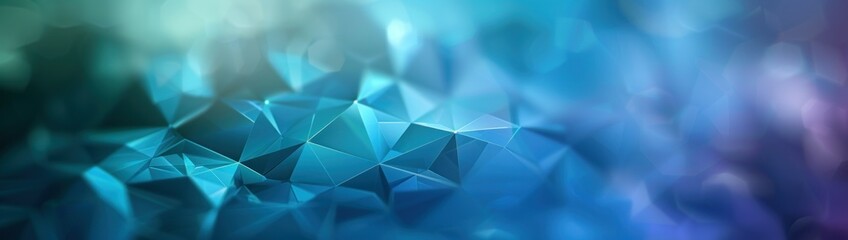 Wall Mural - Abstract Blue Polygonal Background