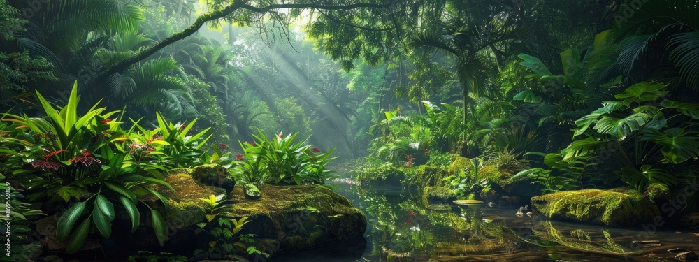August in the Southeast Asian Jungle: A Lush Green Oasis of Flora and ...