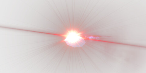 Glow effect. Star sparkles on a transparent background. Light Effects,  lens flares, Sun flash with rays or spotlight and bokeh. Glow flare light effect.