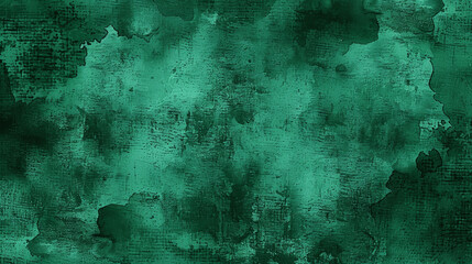 Wall Mural - Dark Green Watercolor Background Detailed Grainy Texture Cinematic Realistic Paint