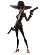 © Kitta Studio - Cartoon character spy 3d illustration