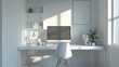 © MinimalismByWarin - Minimalist and Modern Teen Workspace with Functional Home Office Setup