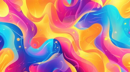 Wall Mural - colorful Abstract pattern background. Illustration template summer