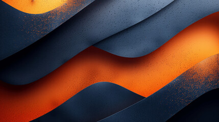Wall Mural - Abstract Blue Orange Background Vector Illustration Diagonal Shapes Dark Colors Grainy Texture Geometric Minimalist High Resolution Banner Poster Presentation Design